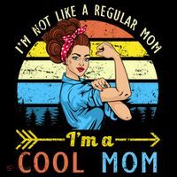Retro Cool Mom Ornament thumb 1
