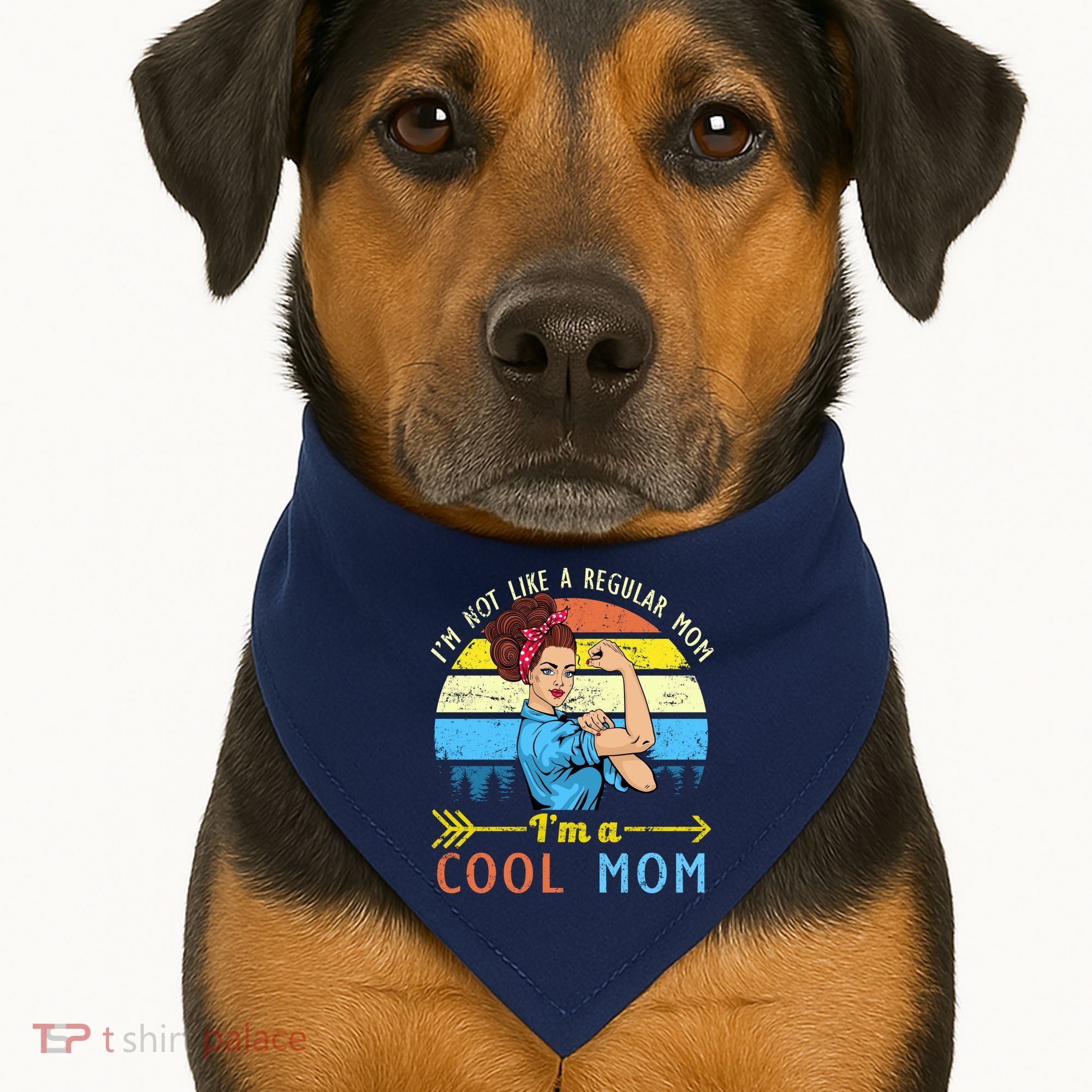 Retro Cool Mom USA-Made Doggie Bandana