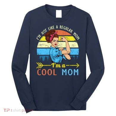 Retro Cool Mom Long Sleeve Shirt