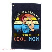 Retro Cool Mom Golf Towel thumb 0