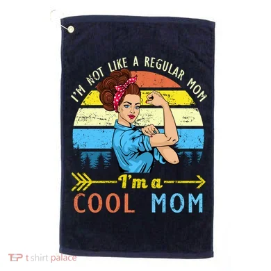 Retro Cool Mom Golf Towel