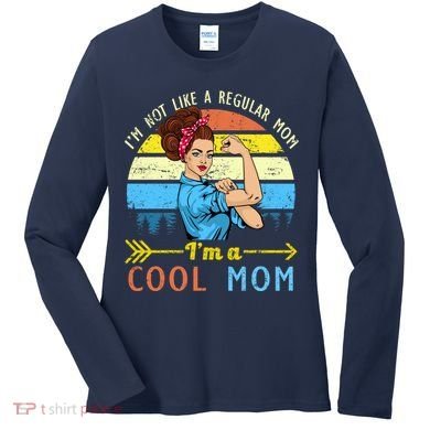 Retro Cool Mom Women's Long Sleeve Shirt