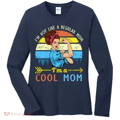 Retro Cool Mom Women's Long Sleeve Shirt