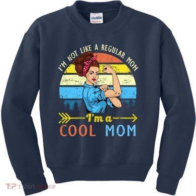 Retro Cool Mom Kids Sweatshirt