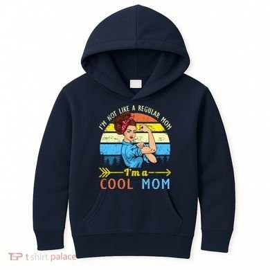 Retro Cool Mom Kids Hoodie