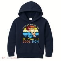 Retro Cool Mom Kids Hoodie thumb 0