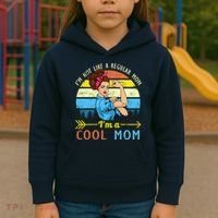 Retro Cool Mom Kids Hoodie thumb 3