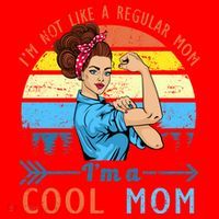 Retro Cool Mom Santa Hat thumb 1