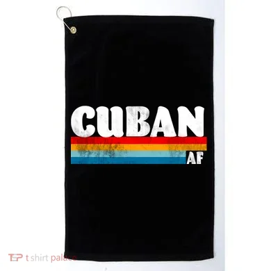 Retro Cuban AF Golf Towel