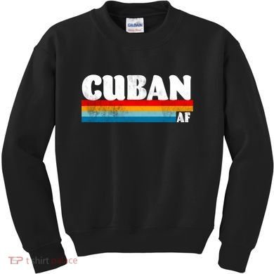 Retro Cuban AF Kids Sweatshirt