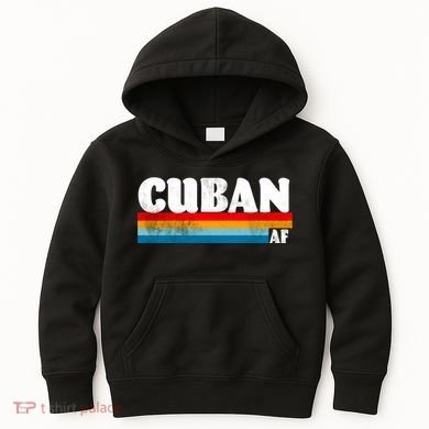 Retro Cuban AF Kids Hoodie