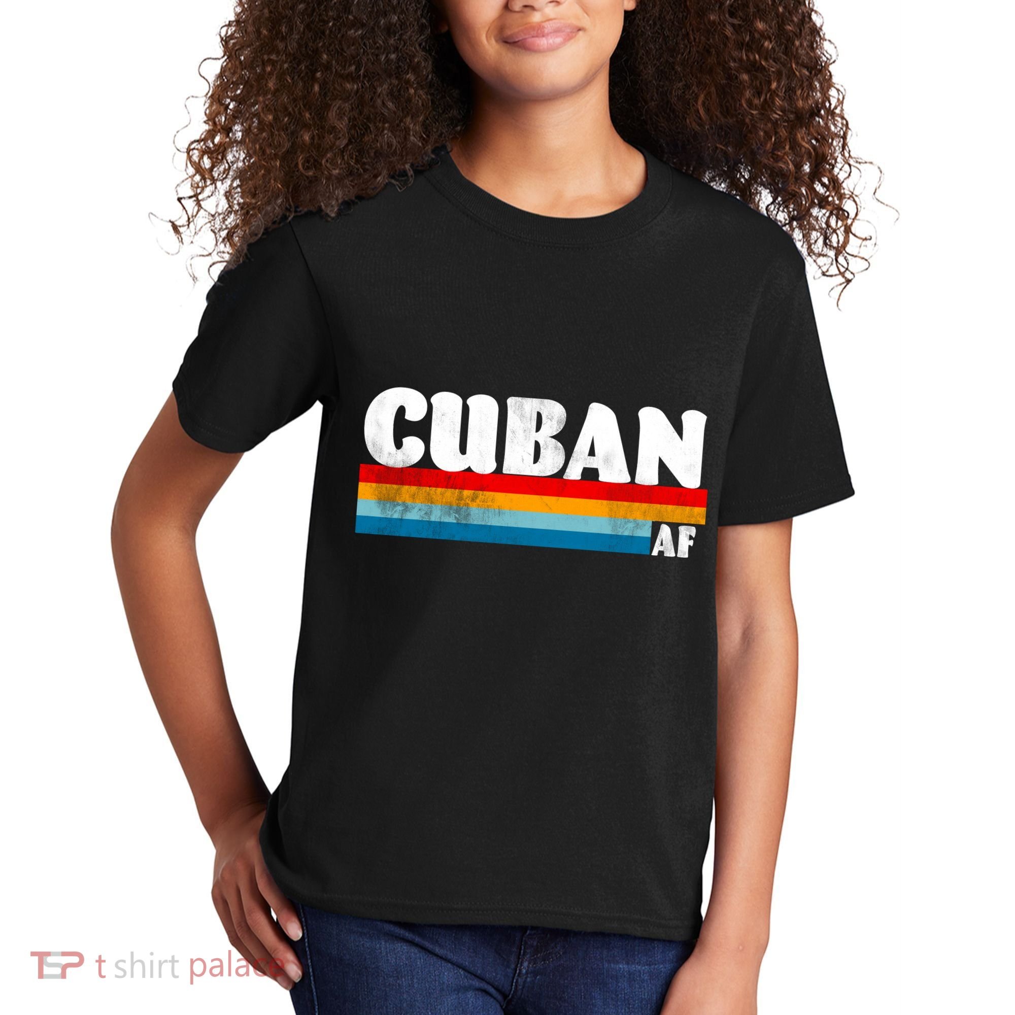 Retro Cuban AF Kids T-Shirt