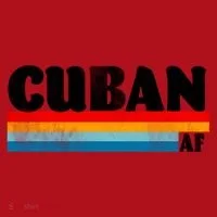 Retro Cuban AF Christmas Stocking thumb 1