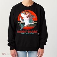 Retro Daddy Shark Doo Doo Doo Women's Sweatshirt thumb 0