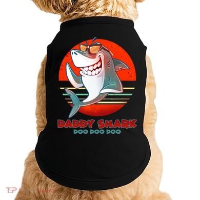 Retro Daddy Shark Doo Doo Doo Doggie Tank