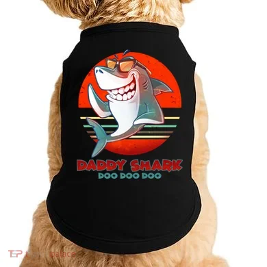 Retro Daddy Shark Doo Doo Doo Doggie Tank