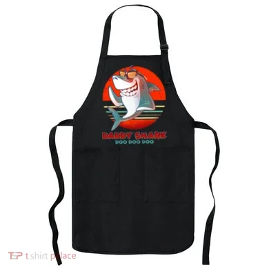 Retro Daddy Shark Doo Doo Doo Apron
