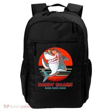 Retro Daddy Shark Doo Doo Doo Backpack