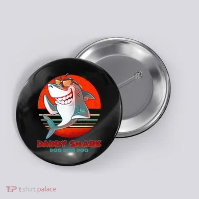 Retro Daddy Shark Doo Doo Doo Button