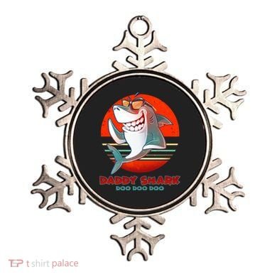 Retro Daddy Shark Doo Doo Doo Ornament
