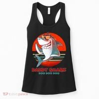 Retro Daddy Shark Doo Doo Doo Women's Tank Top thumb 0