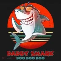 Retro Daddy Shark Doo Doo Doo Toddler Hoodie thumb 2