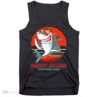 Retro Daddy Shark Doo Doo Doo Tank Top thumb 0