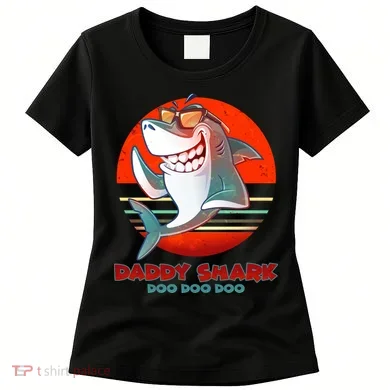 Retro Daddy Shark Doo Doo Doo Women's T-Shirt