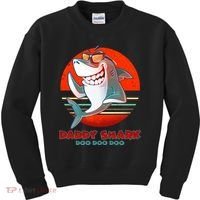 Retro Daddy Shark Doo Doo Doo Kids Sweatshirt thumb 0