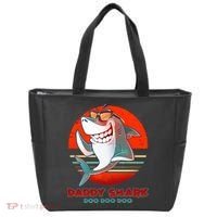 Retro Daddy Shark Doo Doo Doo Tote Bag thumb 0