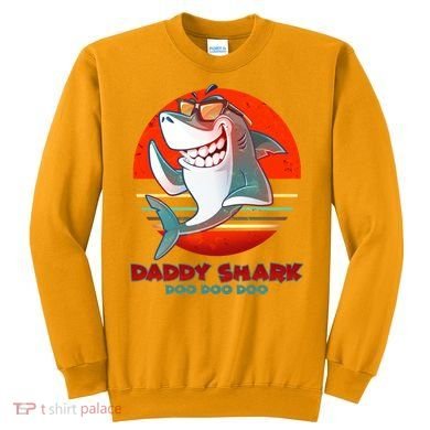 Retro Daddy Shark Doo Doo Doo Sweatshirt