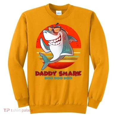 Retro Daddy Shark Doo Doo Doo Sweatshirt