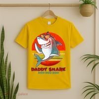 Retro Daddy Shark Doo Doo Doo T-Shirt thumb 2