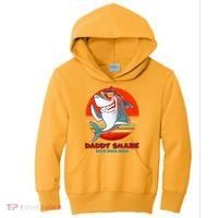 Retro Daddy Shark Doo Doo Doo Kids Hoodie thumb 0