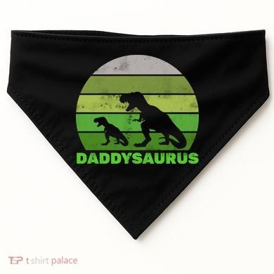 Retro Daddysaurus  USA-Made Doggie Bandana