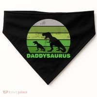 Retro Daddysaurus  USA-Made Doggie Bandana thumb 0