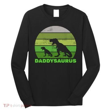 Retro Daddysaurus  Long Sleeve Shirt