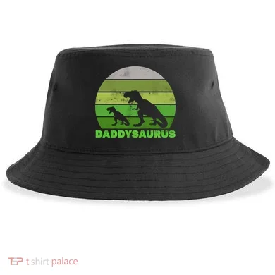 Retro Daddysaurus  Sustainable Bucket Hat