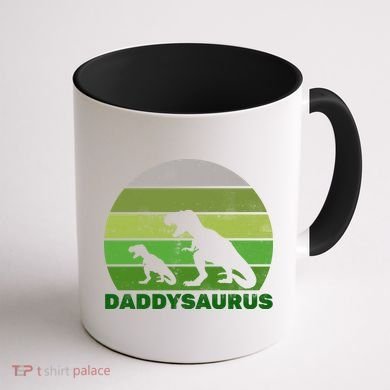Retro Daddysaurus  Coffee Mug back