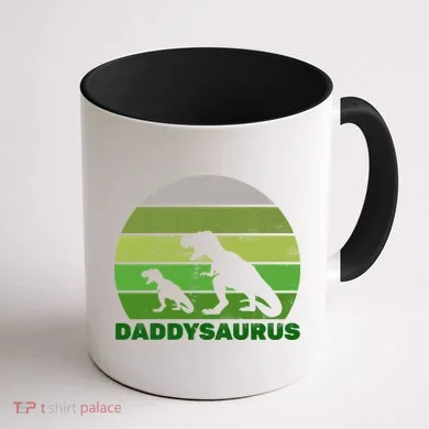 Retro Daddysaurus  Coffee Mug back