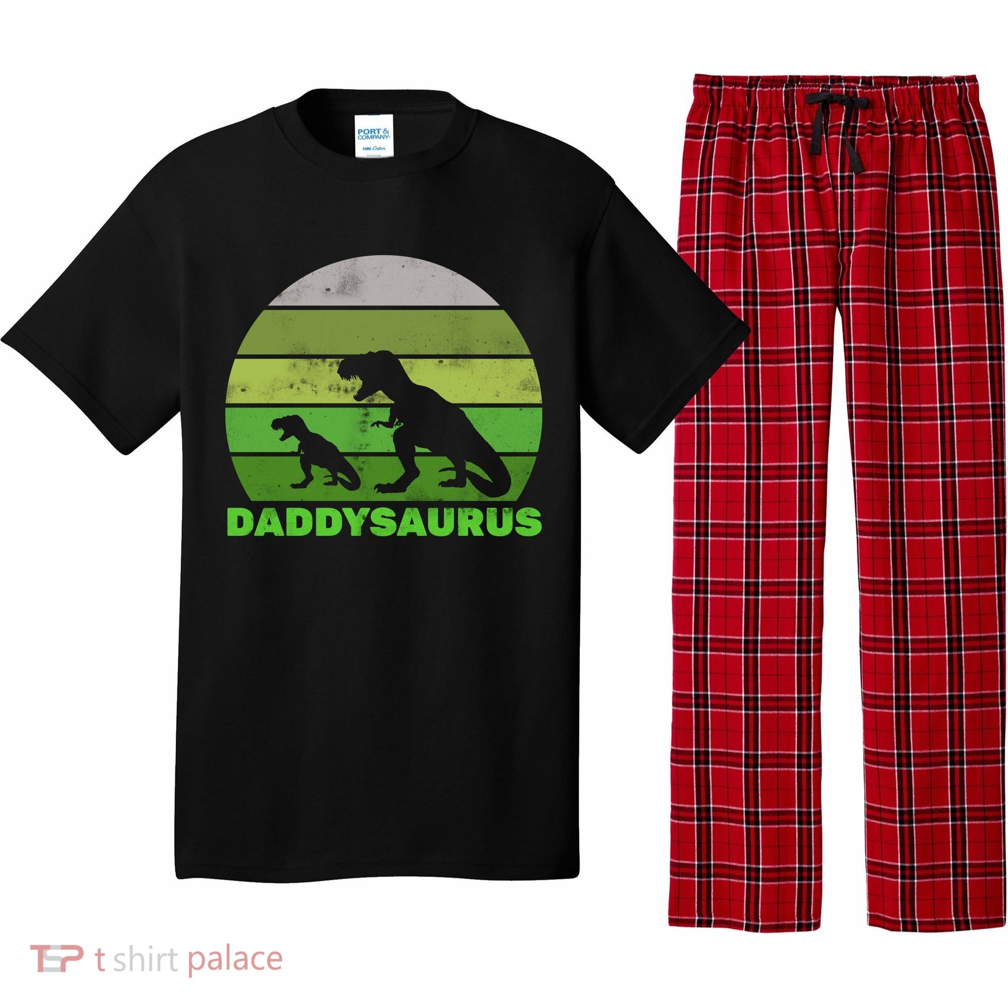 Retro Daddysaurus  Pajama Set