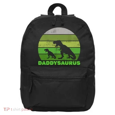 Retro Daddysaurus  16 in Basic Backpack