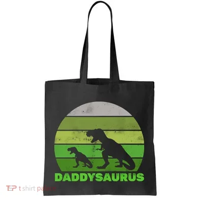 Retro Daddysaurus  Tote Bag