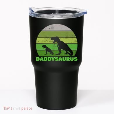 Retro Daddysaurus  Tumbler