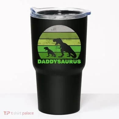 Retro Daddysaurus  Tumbler