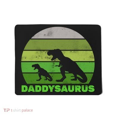 Retro Daddysaurus  Mousepad