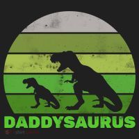 Retro Daddysaurus  Golf Towel thumb 3