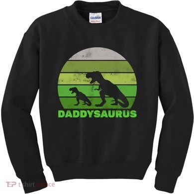 Retro Daddysaurus  Kids Sweatshirt