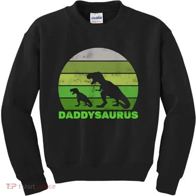 Retro Daddysaurus  Kids Sweatshirt