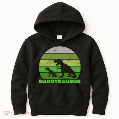 Retro Daddysaurus  Kids Hoodie